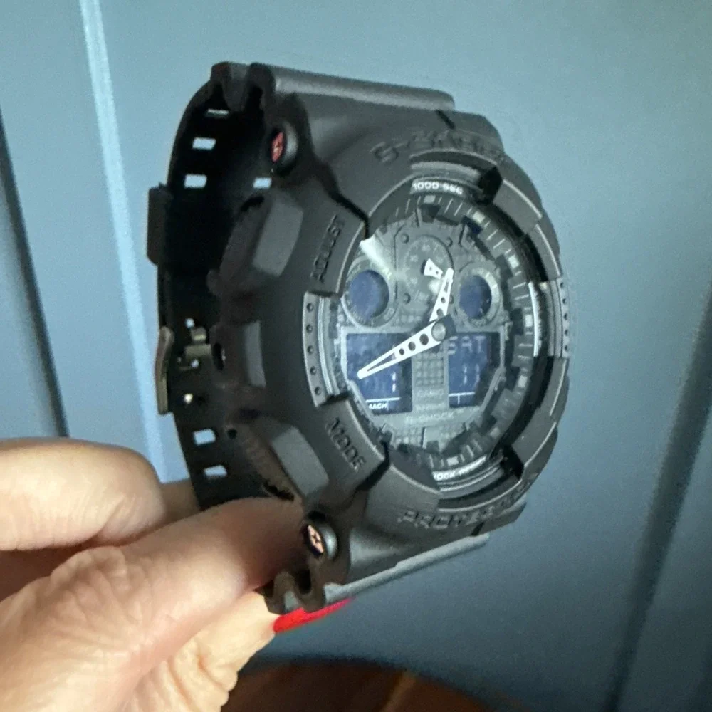 Casio G-Shock GA-100-1A1 Men Black Analog Digital Watch Module 5081 New Battery